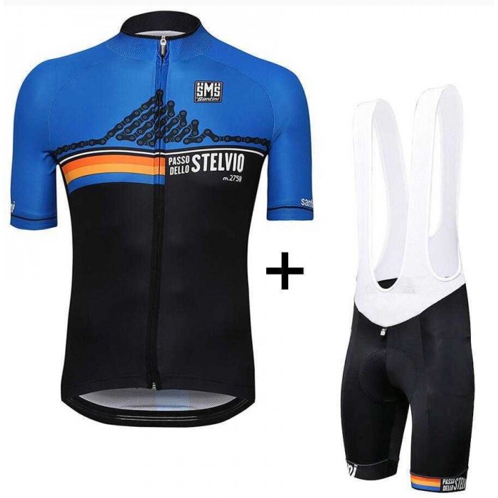 2016 Stelvio Fietskleding Set Fietsshirt Met Korte Mouwen+Korte Koersbroek