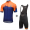 2016 Fietskleding Set Fietsshirt Met Korte Mouwen+Korte Koersbroek Blauw Oranje