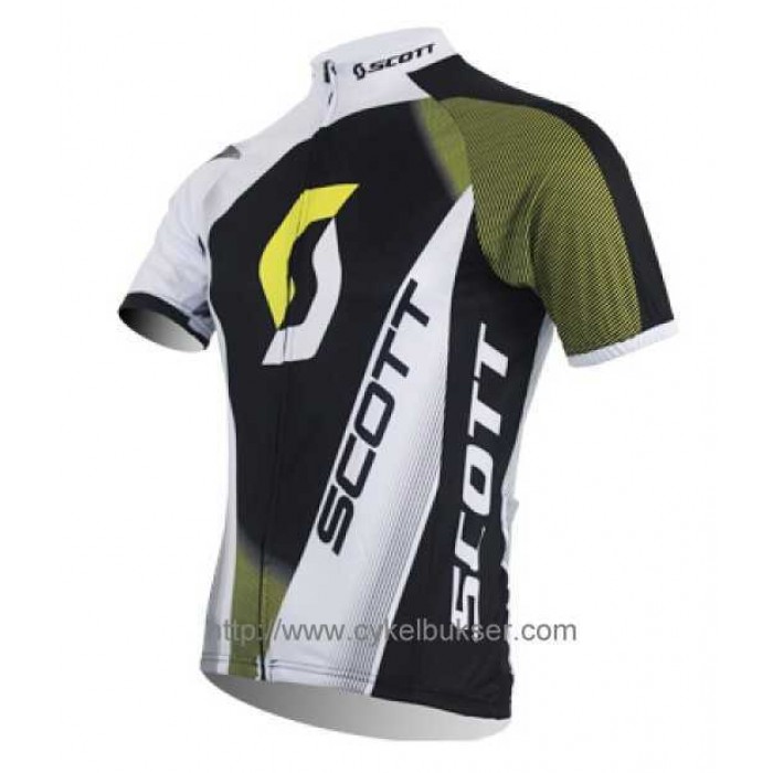 SCOTT RC Pro Wielershirt Met Korte Mouwen Groen Zwart Wit