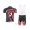 Scott RC Pro Fietskleding Set Fietsshirt Met Korte Mouwen+Korte Koersbroek Rood Zwart