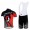 Scott Racing Teams Fietskleding Set Fietsshirt Met Korte Mouwen+Korte Koersbroek Zwart Rood