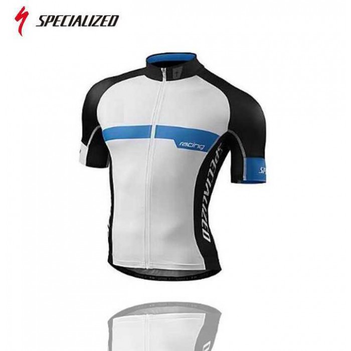 2016 Team Specialized Wielershirt Met Korte Mouwen Blauw Wit Zwart