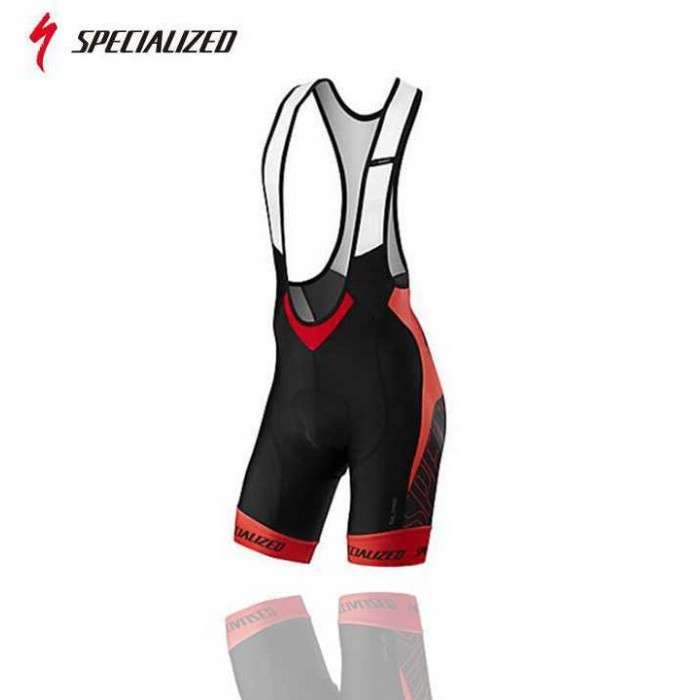 2016 Team Specialized Korte Fietsbroeken Bib Zwart Rood