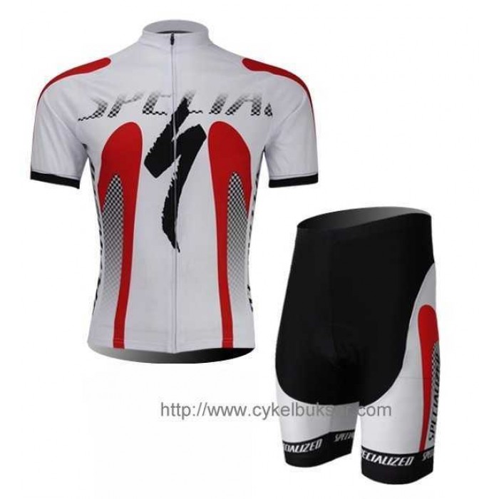 Specialized S-Work Wielerkleding Set Wielershirts Korte Mouw+Fietsbroek Wit