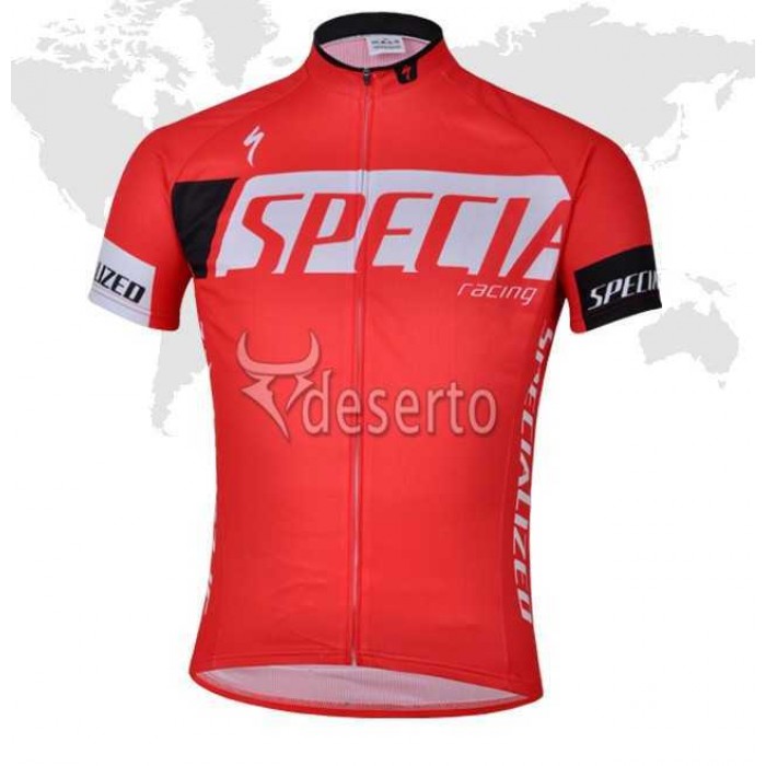 Specialized Racing Wielershirt Met Korte Mouwen Rood