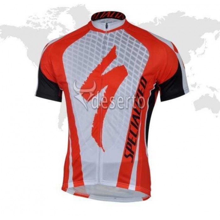 Specialized Outlet Wielershirt Met Korte Mouwen Wit Rood Zwart 2013