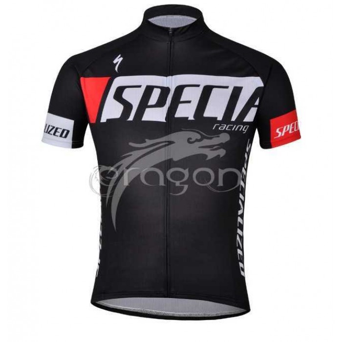 Specialized Racing Wielershirt Met Korte Mouwen Zwart