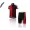 2016 Speed Fietskleding Korte Mouw+Fietsbroeken Korte Rood Zwart