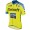 2015 Tinkoff Wielershirt Met Korte Mouwen Geel Blauw