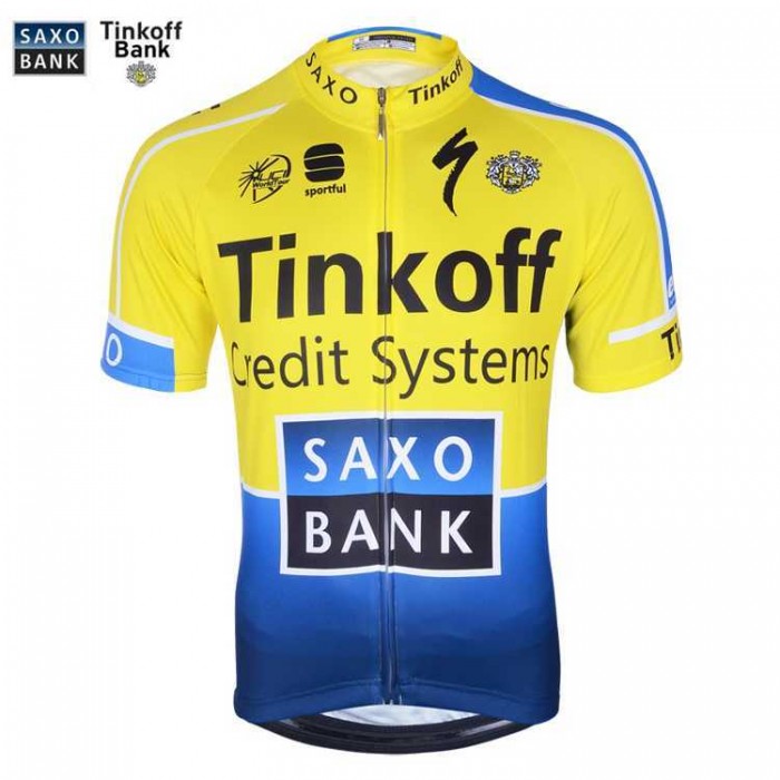 Saxo Bank Tinkoff 2014 Wielershirt Met Korte Mouwen