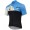 2015 Tinkoff Wielershirt Met Korte Mouwen Blauw Zwart