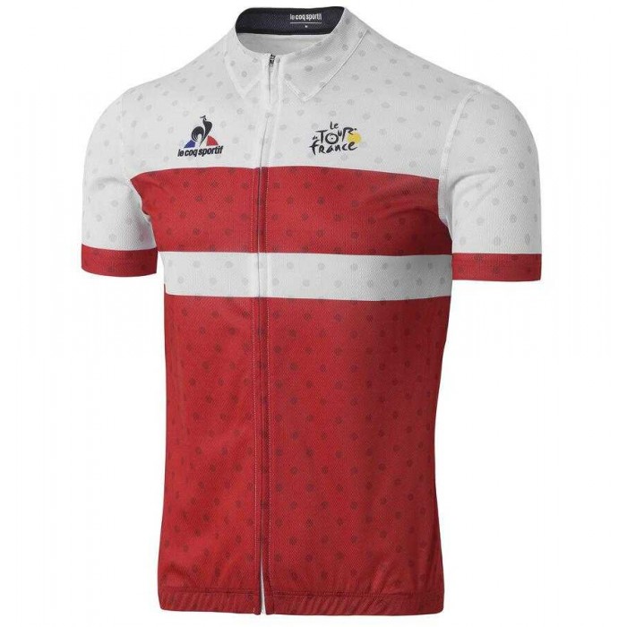 2016 TOUR DE FRANCE Wielershirt Met Korte Mouwen Rood Wit