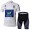 Movistar Tour De France Wielershirt Wit Wielerkleding Set Set Wielershirts Korte Mouw+Fietsbroek