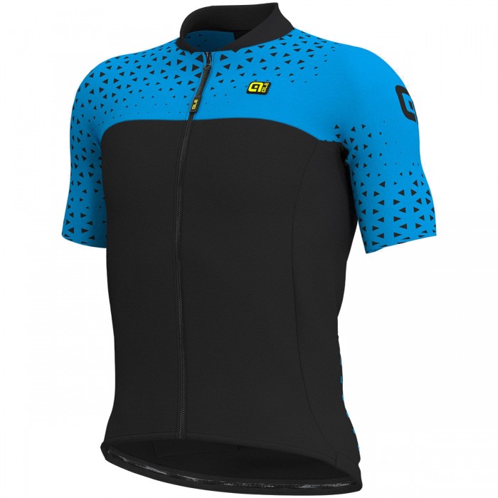 Ale Solid Climb-Blauw Wielershirt Korte Mouw