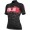 Dames Ale PRS Ibisco-Zwart Roze Wielershirt Korte Mouw