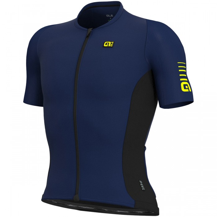 Ale R-EV1 Race-Blauw Wielershirt Korte Mouw