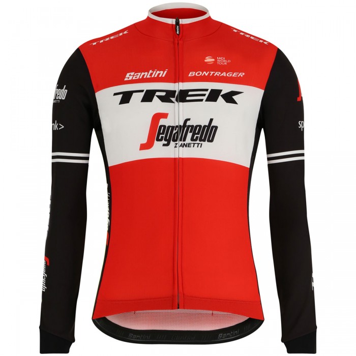 Trek Segafredo 2019 Rood Wielershirt Lange Mouw