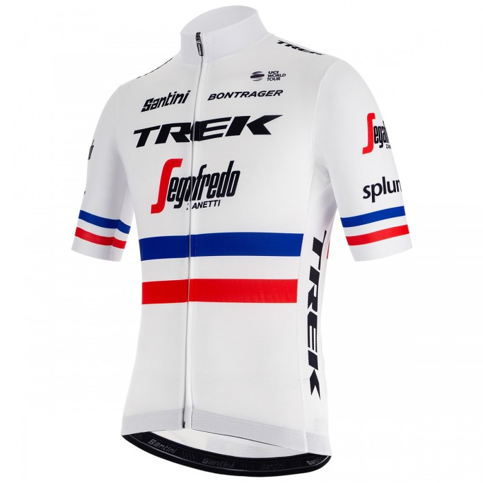 Trek Segafredo 2019 French Champion Wielershirt Korte Mouw